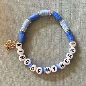 TAYLOR SWIFT Eras Tour Friendship Bracelet King of My Heart Lover Album w/ Crown